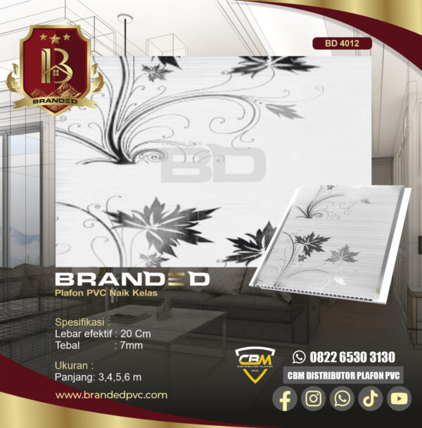 Branded Pvc BD 4012 / 6 Meter