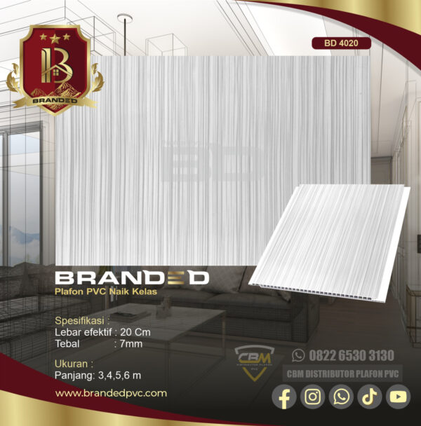 Branded Pvc BD 4020 / 6 meter